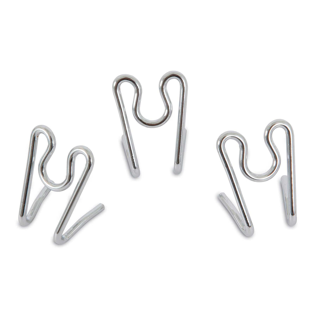 Three Aspen Pet Heavy Duty Prong Collar Replacement Links are arranged in a triangular pattern on a plain white background, each featuring an S-shaped design.