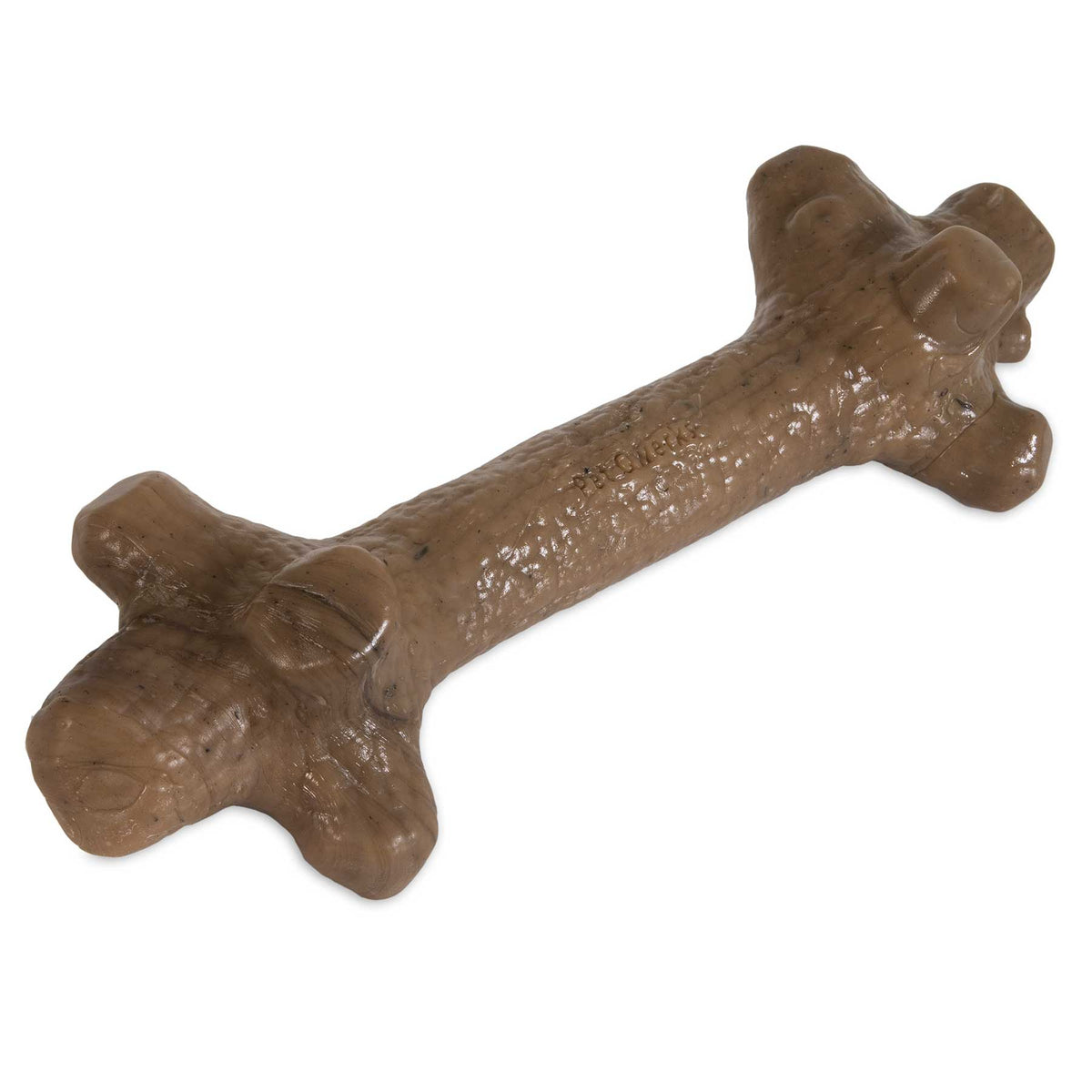Introducing the BarkBone Natural Instincts Stick Peanut Butter Infused Nylon Dog Chew: a durable, textured chew toy perfect for aggressive chewers, ensuring hours of safe and satisfying gnawing for dedicated canine enthusiasts.